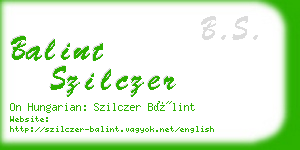 balint szilczer business card